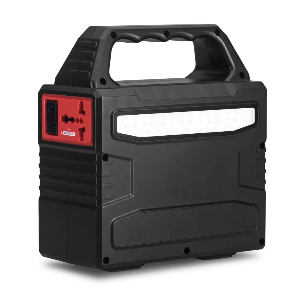 Портативная электростанция 400 Ватт, солнечные панели с литиевой батареей постоянного тока, специальная функция для кемпинга на открытом воздухе