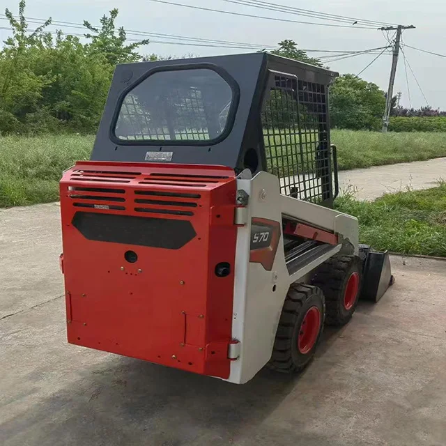 Used Powerful Performance Wheel Loader S160 S130 S70 Mini Skid Steer Loader With Shovel Bucket