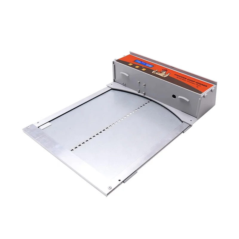 Customized battery powered timer and light sensor programmable  automatic chicken coop door