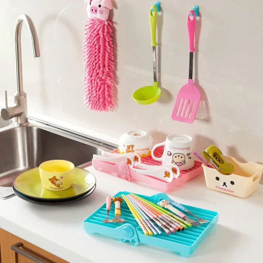 
kitchen organizer plastic Dish plate storage rack 