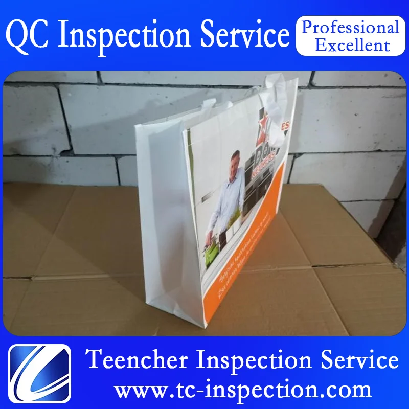 Non Woven Bags Inspection Service and Quality Control in Wenzhou, Zhejiang,China /Pre Shipment Inspection Service