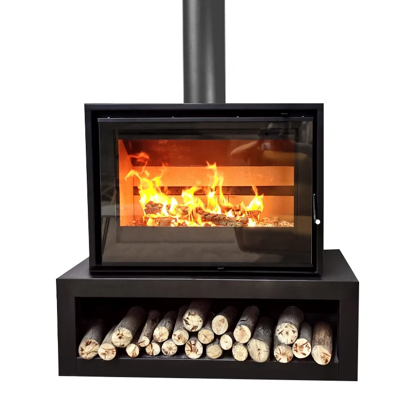 Factory Price New Design Manufacturer Luxury Modern Style Wood Heater Fireplace Independent Firewood Stove