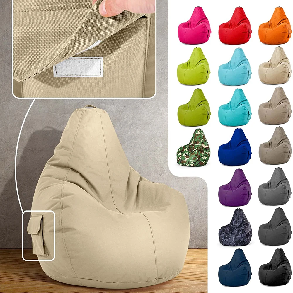 Soft and Comfortable Furniture Indoor Bean Bag Sofa Cover Living Room Gaming Adult Bean Bag Chair Bulk for Adults