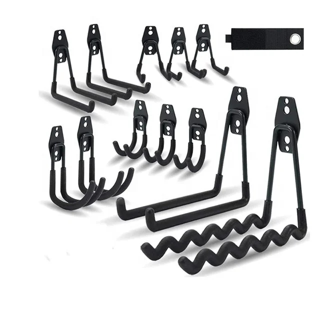 Heavy Duty Garage Hooks Strong Storage Hooks Wall Mount Utility Hooks for Organizing Power Tools
