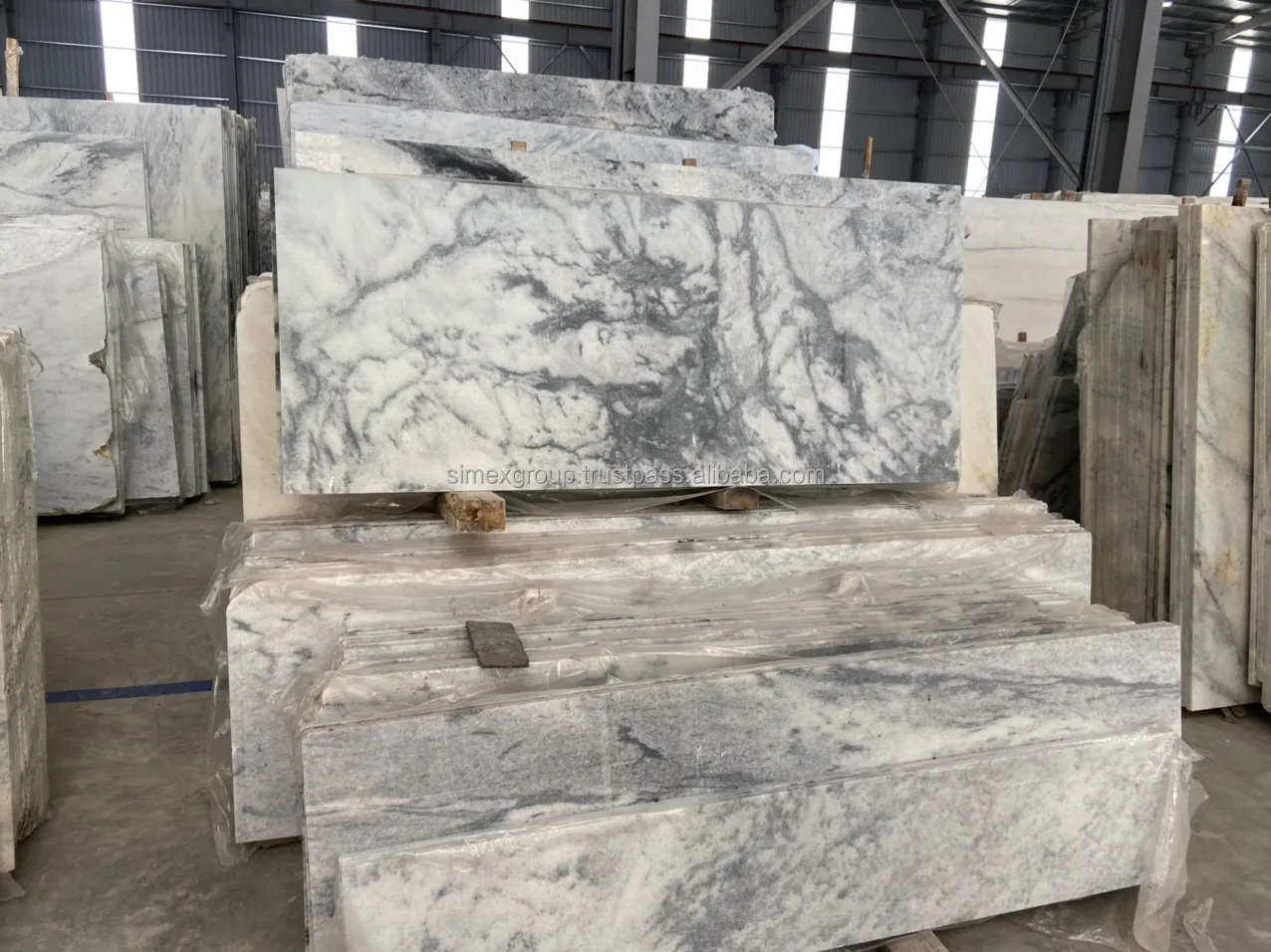 Stone grein marble slab Big Flower Marble Stone Interior and exterior decoration polished Arabescato Marble Slab