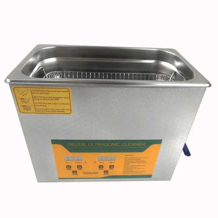 Digital 6 Liter Sonic Jewelry Lp Vinyl Record Benchtop Denture Portable Jewellery Ultrasonic Cleaner