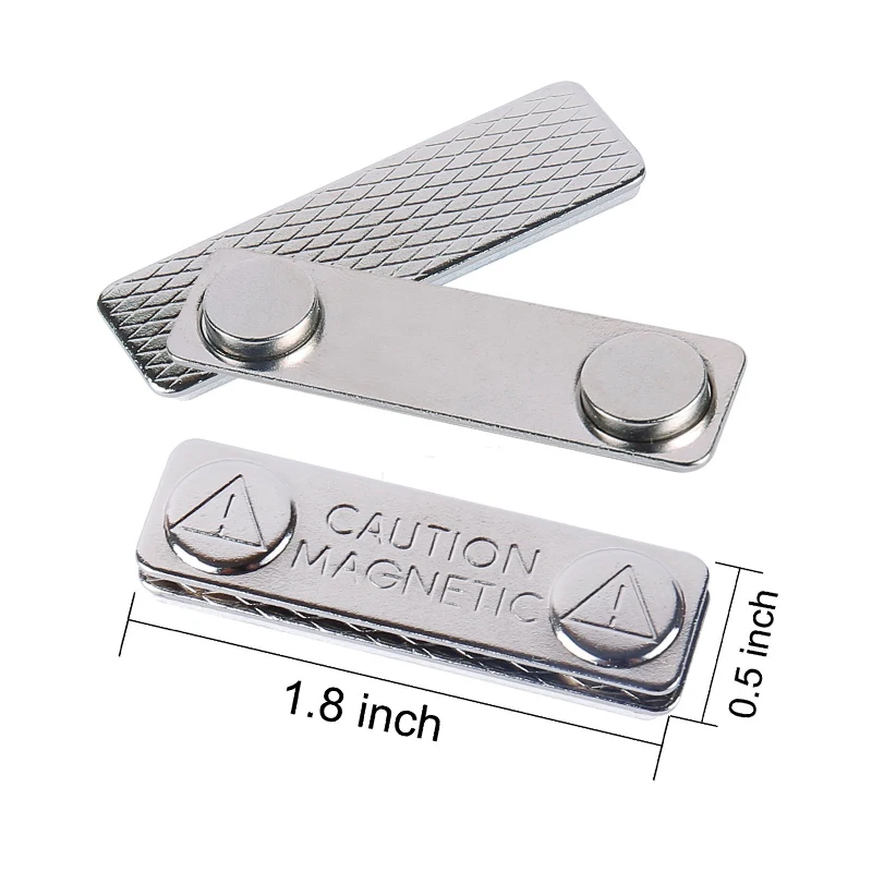 Strong Pull Force Reusable Magnetics Name Badges With Free Samples For Sale