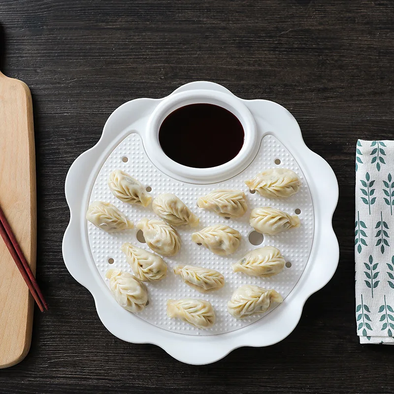 
2 in 1 Vinegar Dish Draining Double-layer Plate Dish Multi-function Fruit Draining Drain Plate Dishes & Plates 