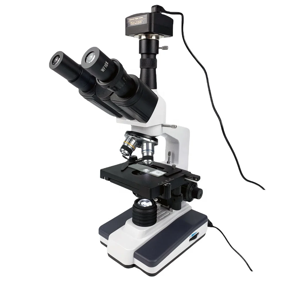 NK-06C5M Trinocular biological compound microscope With Camera, with digital camera, biomicroscope