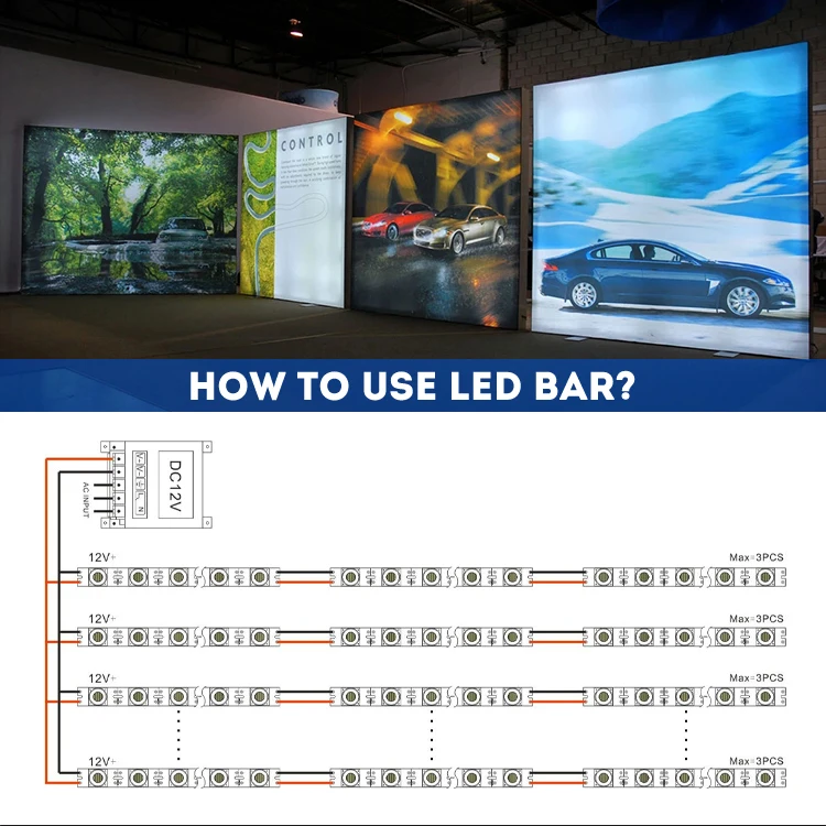 CE RoHS Approval Wholesale LED Light Bar dc 24v 12V LED Bar Light white Color aluminium body led module lights