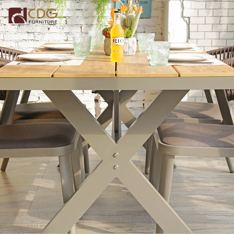 High Quality Wholesale Dining Table For Indoor & Outdoor Restaurant Coffee Shop X Leg Table