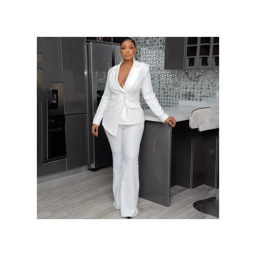 Factory Sale Various Widely Used Jacket High And Low Dislocation West Turn Coat Ladies Suits Solid Color Outerwear