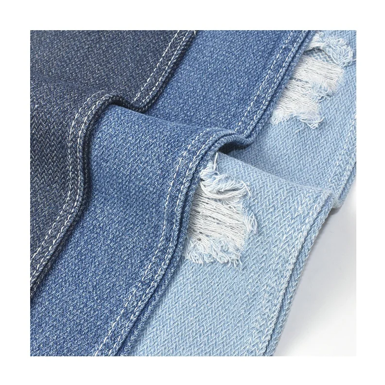 colored denim fabric Good quality waterproof hemp canvas denim jeans fabric
