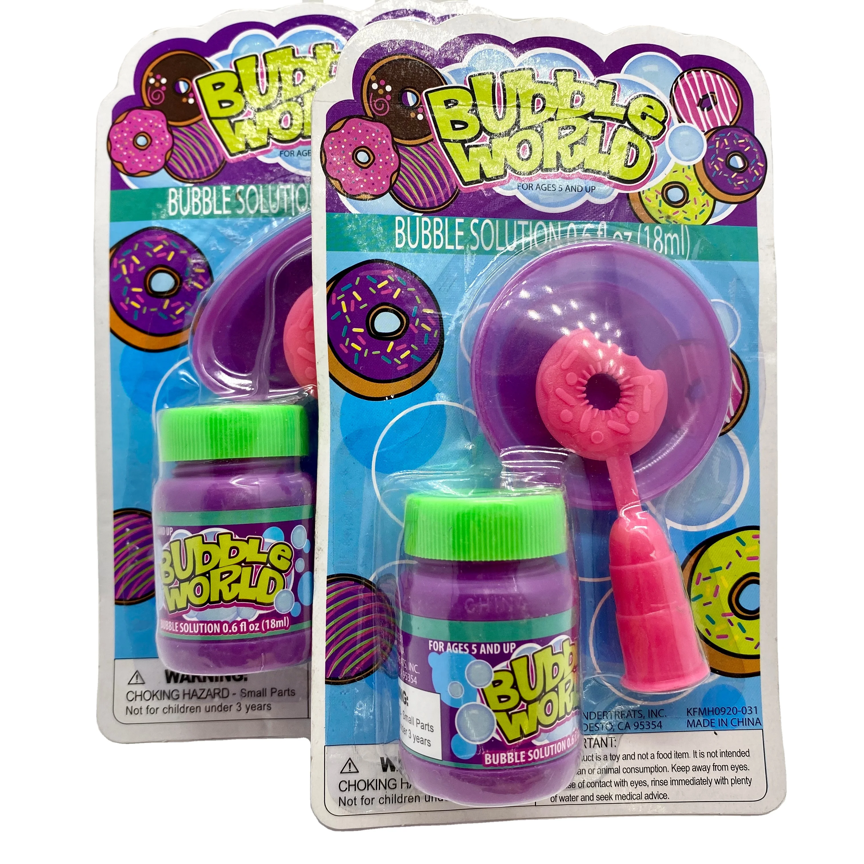 Factory directly Sales Donut Shape Bubble Toys Blowing Bubbles Water Toy Bubble Wand