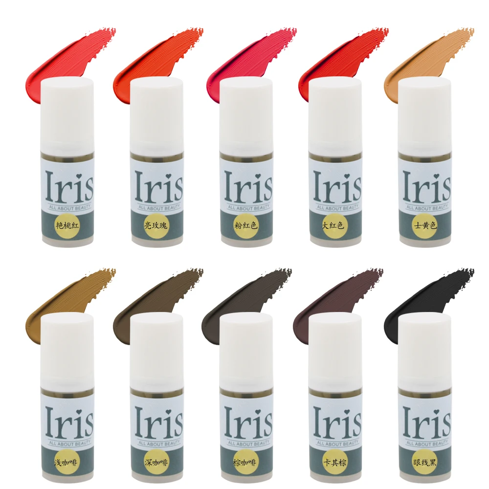 XJ 21 Colors Lip Blush Pmu Pigment Permanent Makeup Micropigmentation Pigments For Skin Pmu Pigments