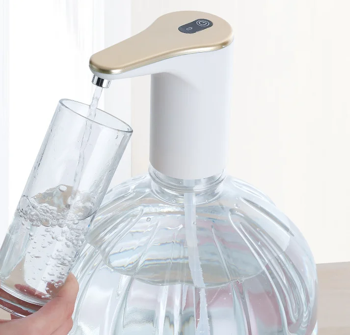 USB Charging Universal Fit Water Bottle Pump for Drinking Water Portable Automatic Electric Pump for Home Kitchen Office Camping