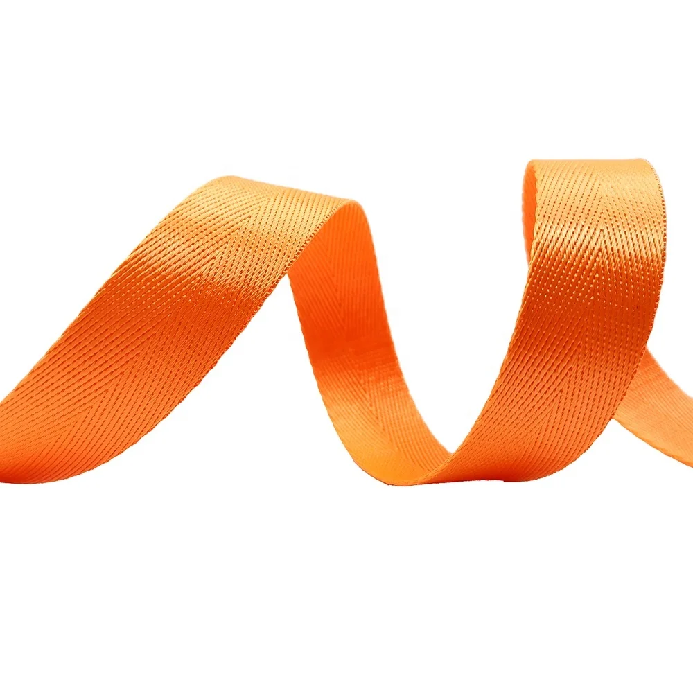 High Strength High Tenacity Custom Polyester Nylon Webbing Straps Tape 20 x 1.0 Herringbone Webbing Strap For Dog Collars