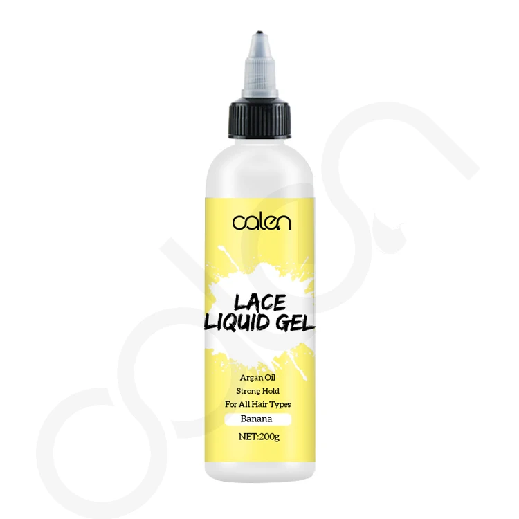 200ml Improvded Fomula Private Label Waterproof SweatProof Natural Ingredients Extreme Hold Banana Scent Hair Lace Glue Liquid G