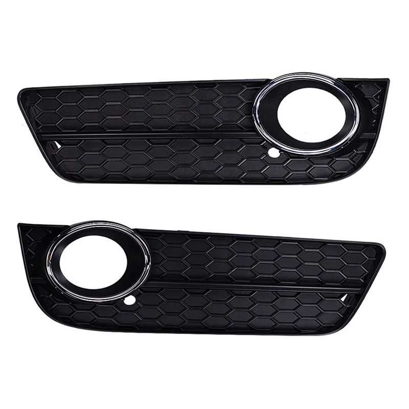 High-Performance 100% Brand-New Car Parts Auto Spare Wholesale Black Fog Light Grille For 2009-2012 Audi A5