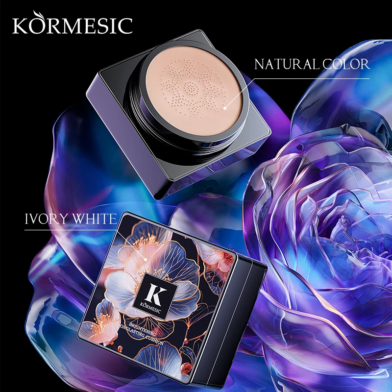 OEM KORMESIC Concealer Waterproof Whitening Air Cushion Foundation  BRIGHTENING LONG LASTING CUSHION-IVORY WHITE