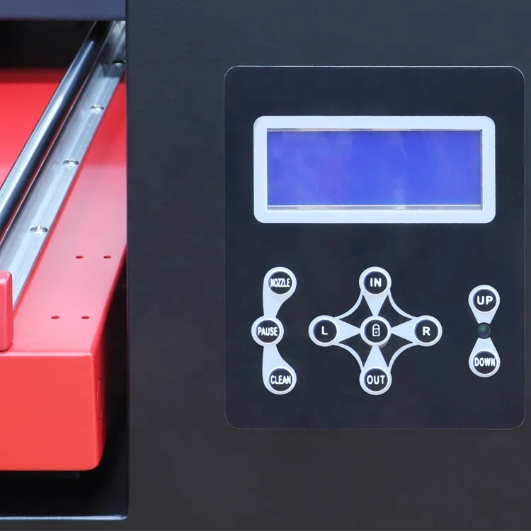 Eco A3 Size Flatbed UV Printer for Printing on Leather PU Wallet Book Cover