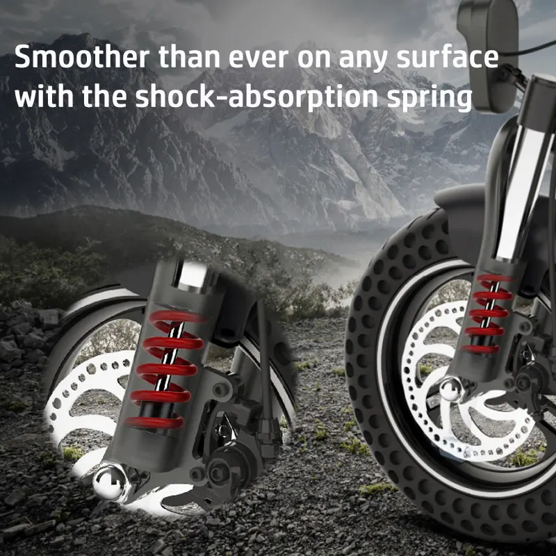 TOMOLOO F2 wholesale long rang 80km 12inch fsat folding adult off road cheap electric scooter free shipping