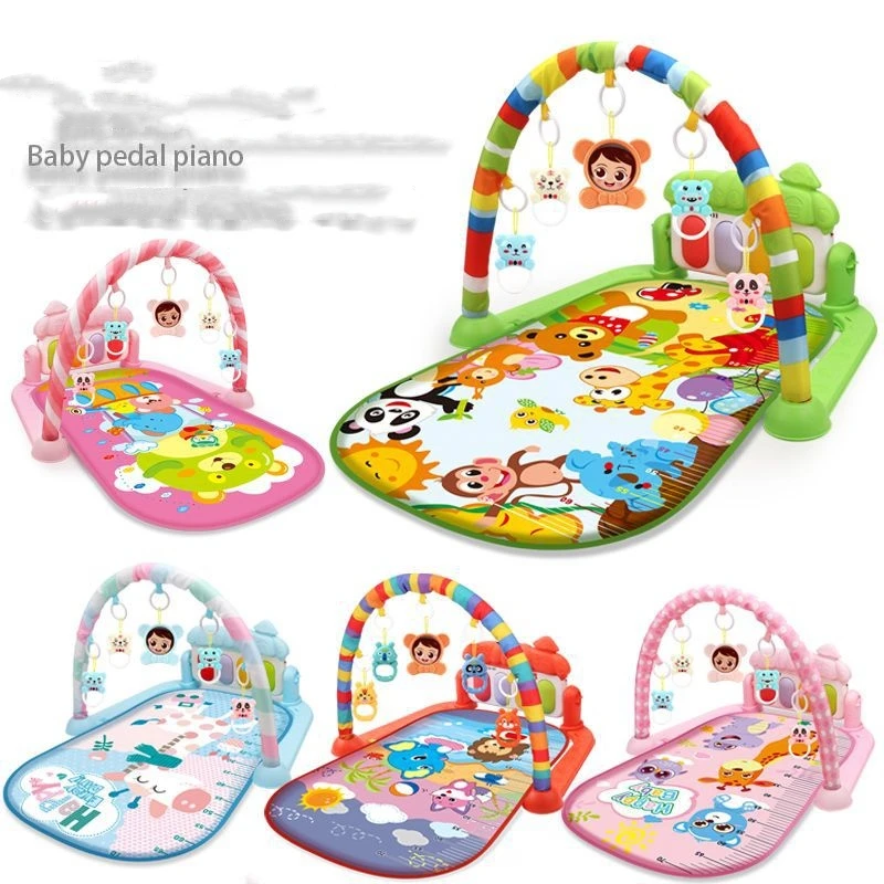Piano Fitness Rack Mat Foldable Baby Floor Play Mats game blanket pedal piano early education toys