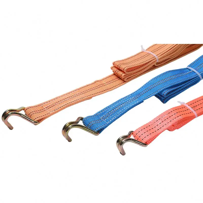 tie down straps ratchet winch straps for flatbed 2 inch ratchet straps with flat hook for truck
