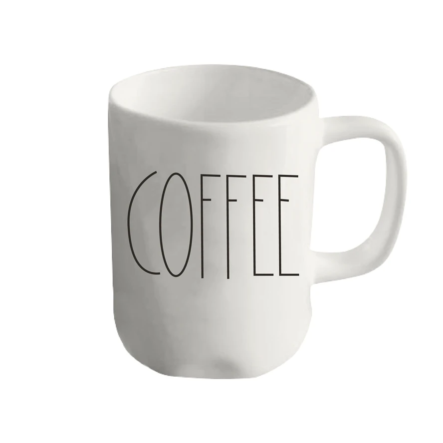 Pure natural ceramic colors biscuit plain cup reprocessable mug for custom