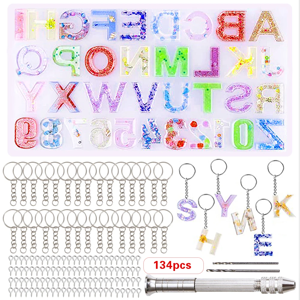 custom  letter epoxy  resin moulds silicone mold alphabet for resinart epoxy resin diy