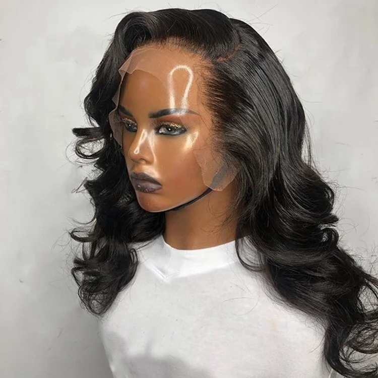 Новый дизайн, парики бразильских волос на сетке 13*4 Shy, парик без клея, волнистые человеческие волосы, для чернокожих женщин с детскими волосами и отбеленные узлы