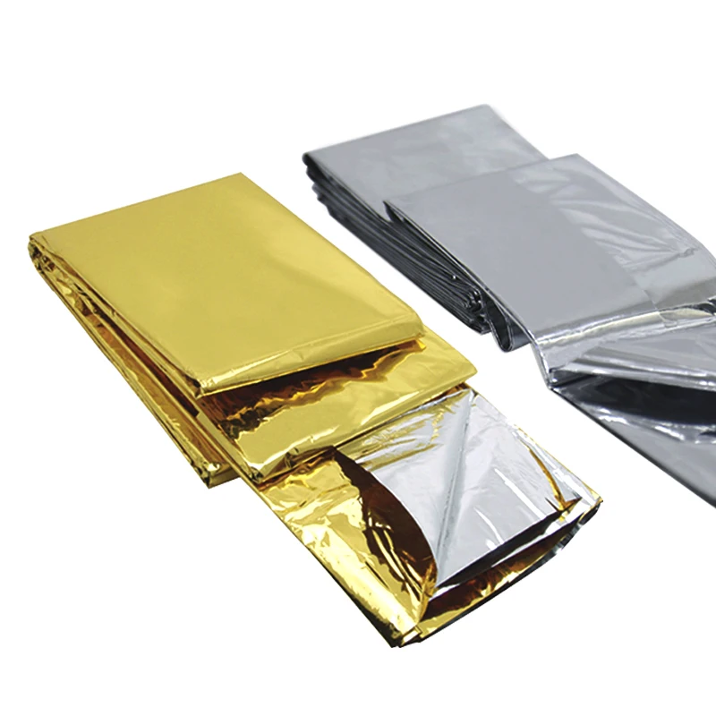 Disposable Foil Mylar Gold Space Folding Rolls Kids Thermal Emergency Warning Rescue Blanket In Guangdong