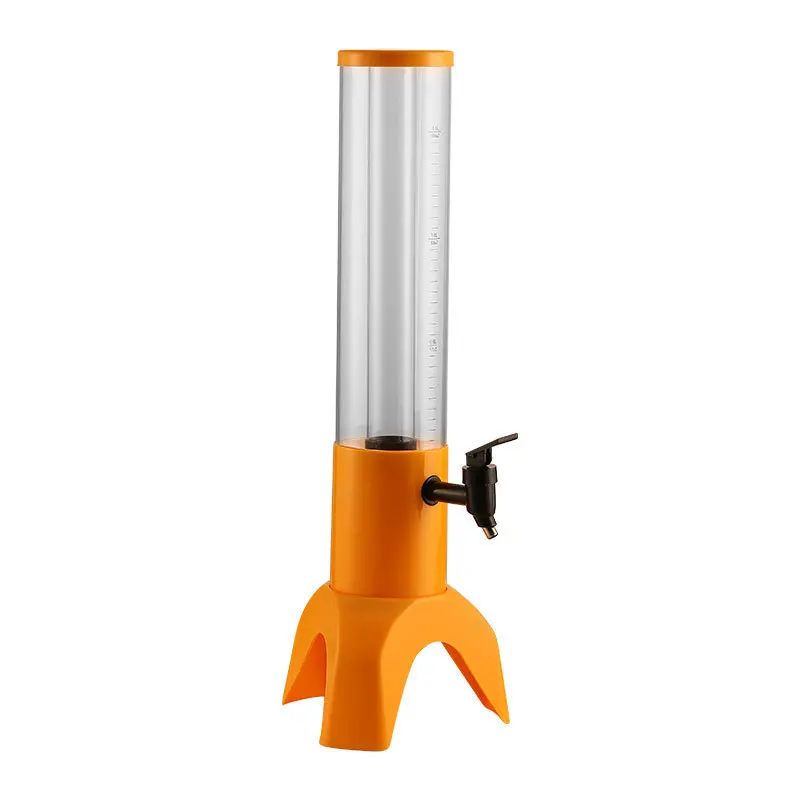 Portable 1.5L Tripod Wine & Beer Dispenser Plastic Water Refrigeration Method for Party Beverages and Liquors