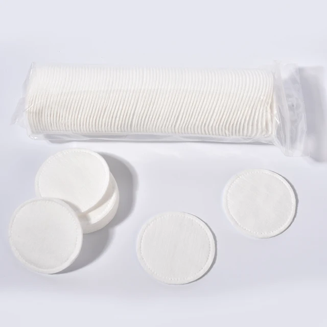 RTS Round Makeup Remover Clean Pads 80PCS Cosmetic Non-woven Facial Cotton Pads organic cotton pad