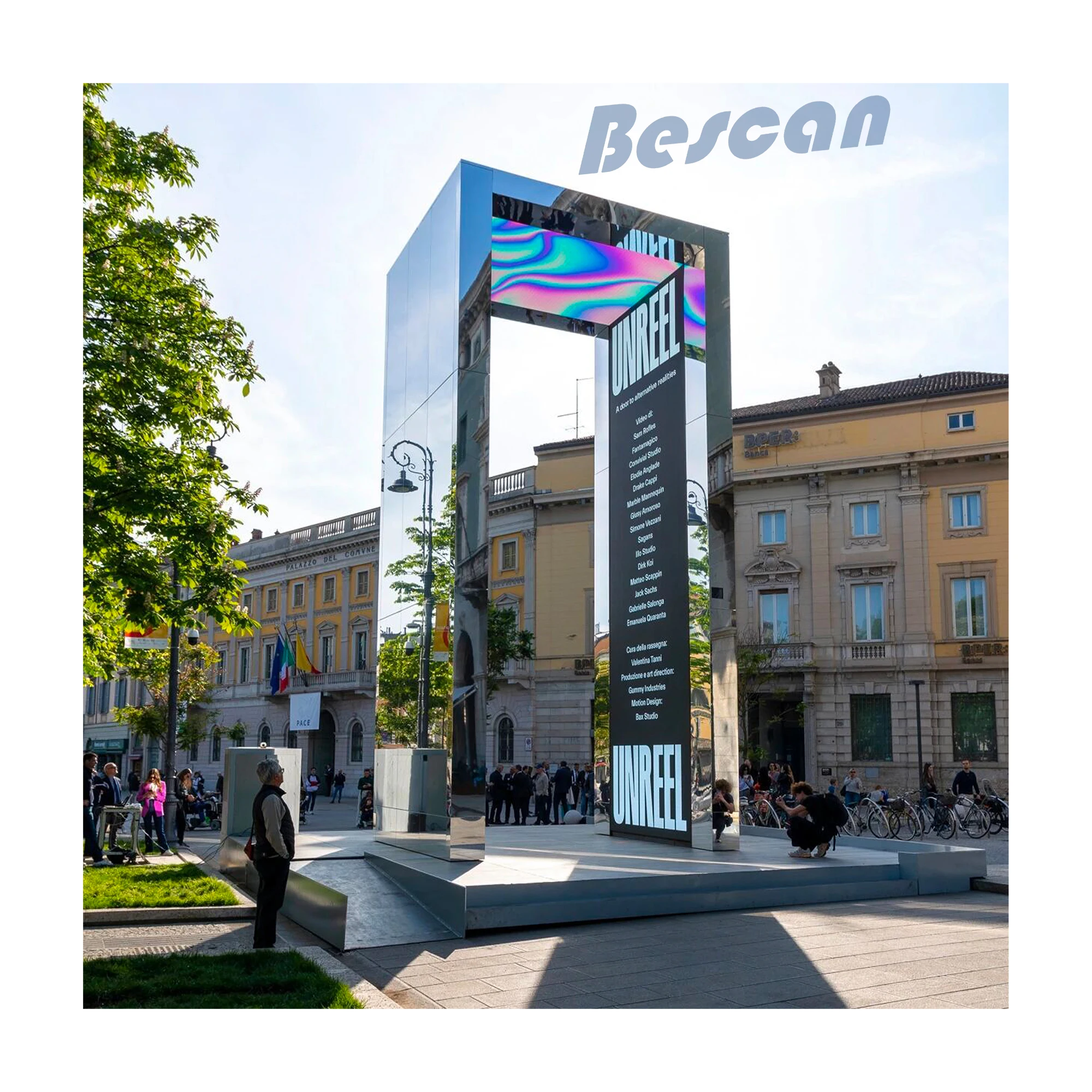 BESCAN P5 p6 p8 p10 уличная фиксированная установка светодиодный дисплей новая технология с полноцветным экраном smd