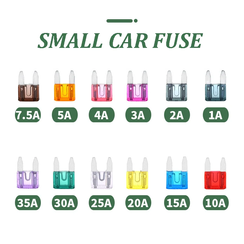 Low voltage auto fuse fusibles automotriz 2A to 40A zinc alloy car fuse 10a/15a/20a car fuse set small car insert fuse
