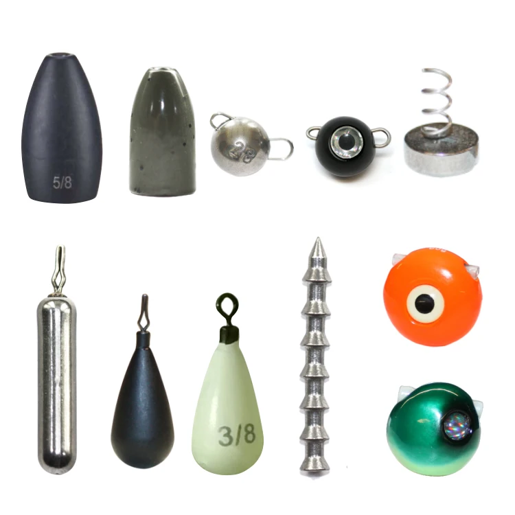 wholesale fishing tungsten fishing pagoda nail cheburashka drop shot worm flipping weights sinker