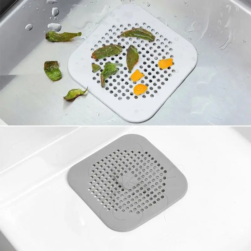 New Silicone Sink Drain Strainer Drain Sink anti-clogging artifact Floor drain Cover Bathroom Hair filter Silicone Sink Strainer