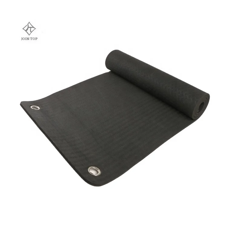 Jointop Factory Custom Eco Friendly TPE Hanging Holes Yoga Mat With Grommet
