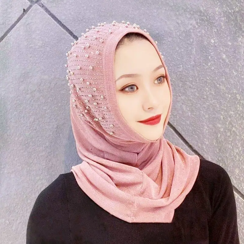 Women Lady Scarf Spring Summer Casual Turban Shawls Veil 7 Colors Polyester Muslim Hijab Headwraps Ethnic Scarves
