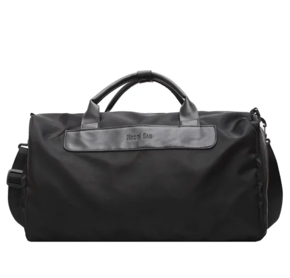 Wholesale Custom Logo Printed Trendy Trolley High-end Mens Duffel Bag Shoe Compartment Travel Luggage Gym Bag