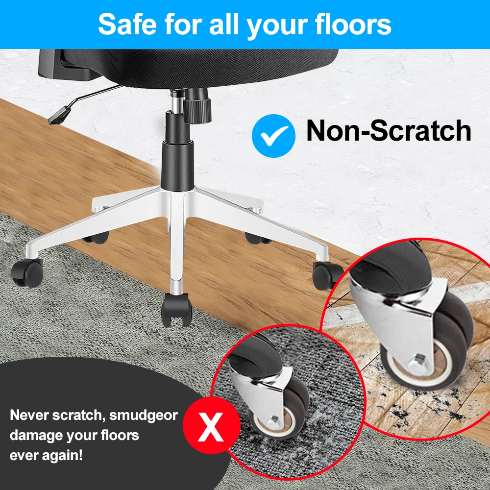 KEDE 50MM High Quality Smooth Rolling Chair Casters Chair Caster Wheels Office Chair Wheels