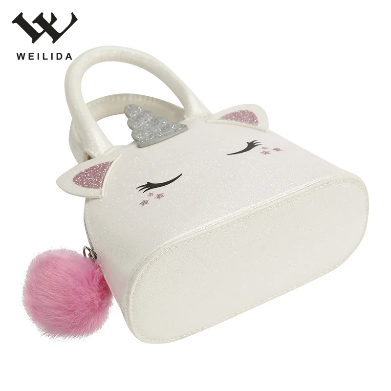 Fashion Shiny Glitter Sequin Hand Bag Girls Children Kids Mini Pillow Handbags
