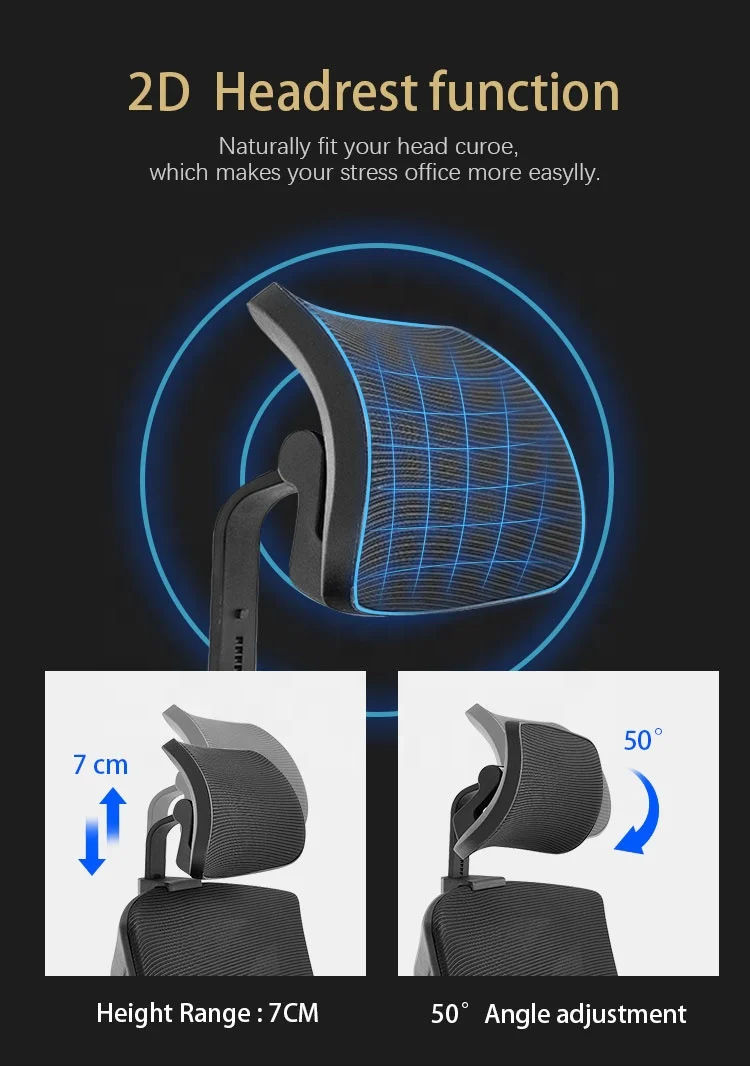 Хорошо продаваемый удобный Новое поступление сетчатый высокий задний офисный стул silla