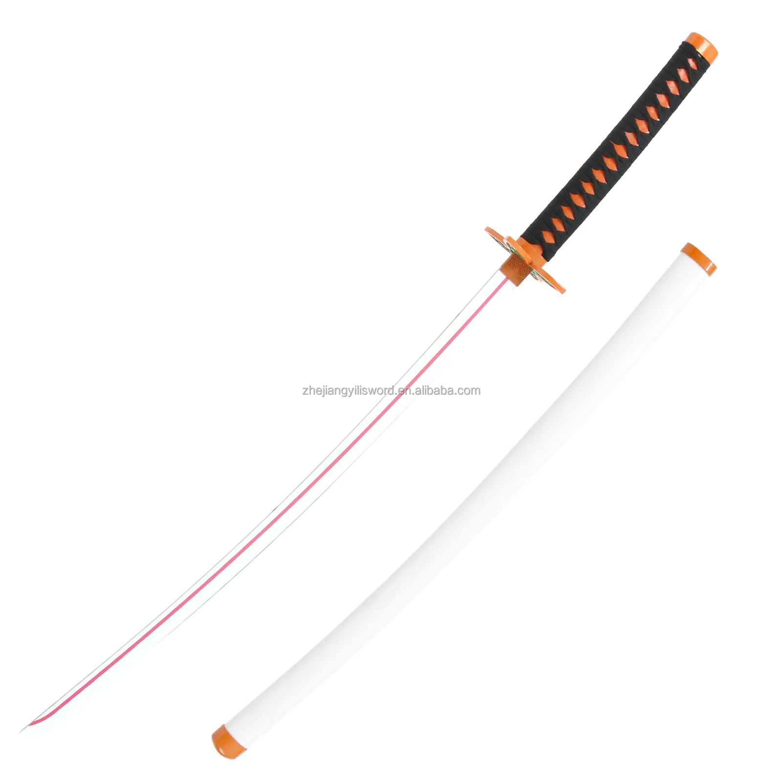 Hot Selling Anime Demon Slayer Kochou Shinobu Sword Bamboo Wood Sword Kimetsu no Yaiba Figure Cosplay Props Battle Ready Sword
