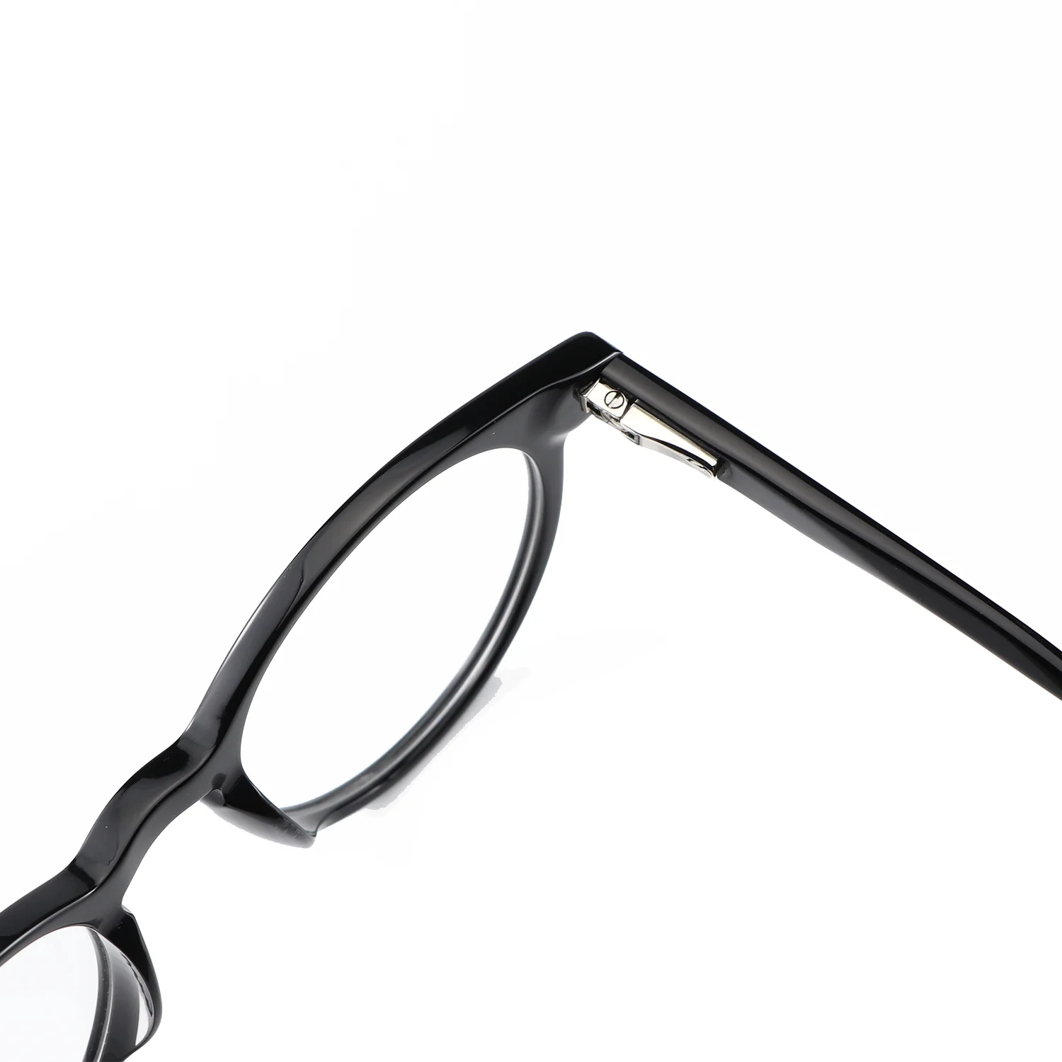 Transparent white eyesight glasses acetate eyewear Round Myopia Prescription Glasses Frame Eyewear