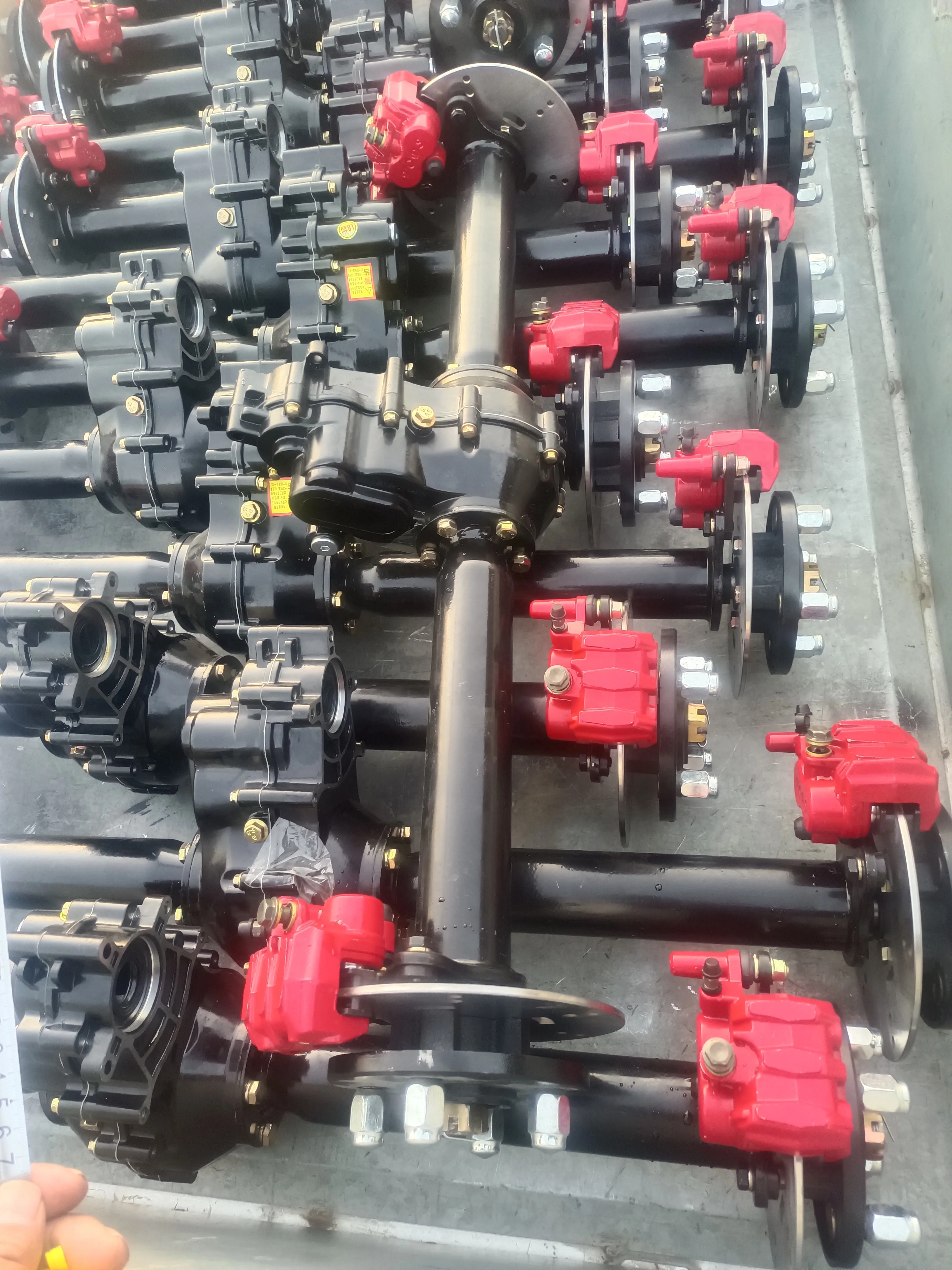 Small Electric Vehicle Car Bus Tricycle Golf Cart Scooter Rear Wheel Differential Drive Axle with BLDC Motor 36v/48v 2kw Power