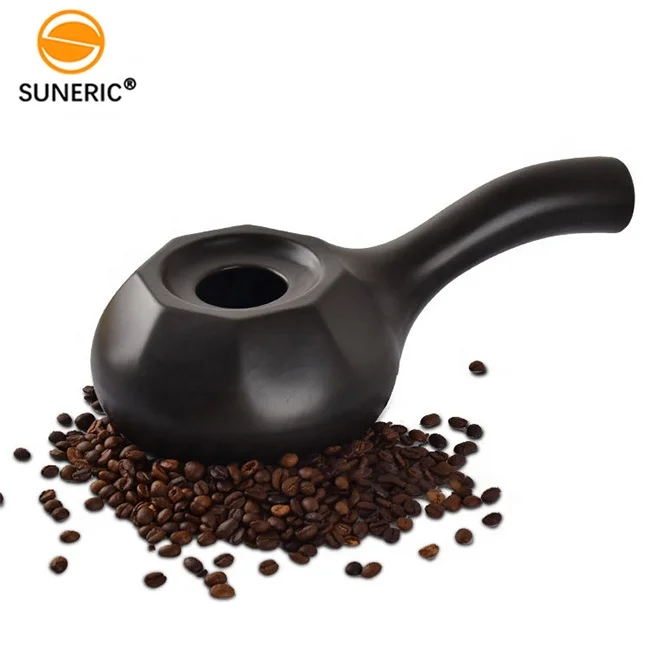 Home Use Mini Handmade Ceramic Manual Coffee Roaster Hot Top Coffee Bean Roaster