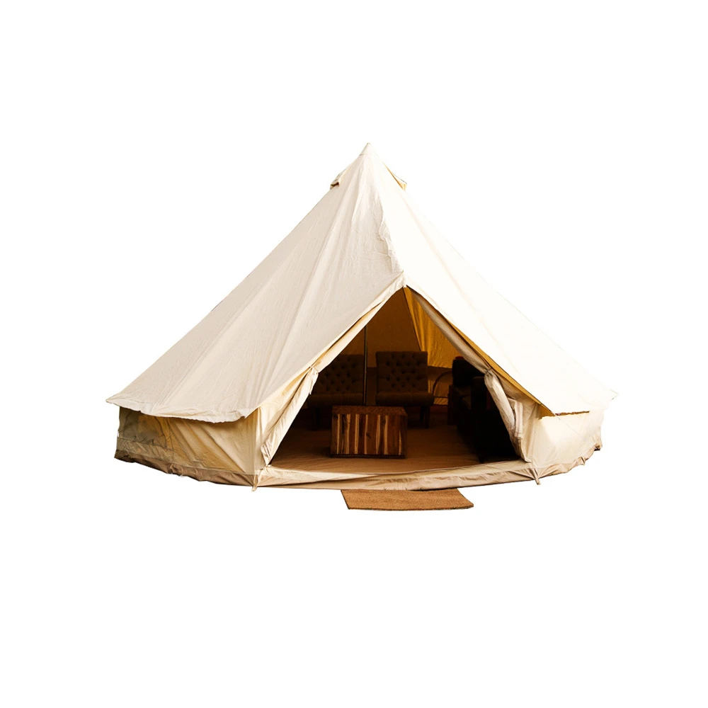 
Large Heavy Duty Glamping Family Camp Tents For Sale Largest Outdoor Canvas Cotton Luxury Camping Tent 