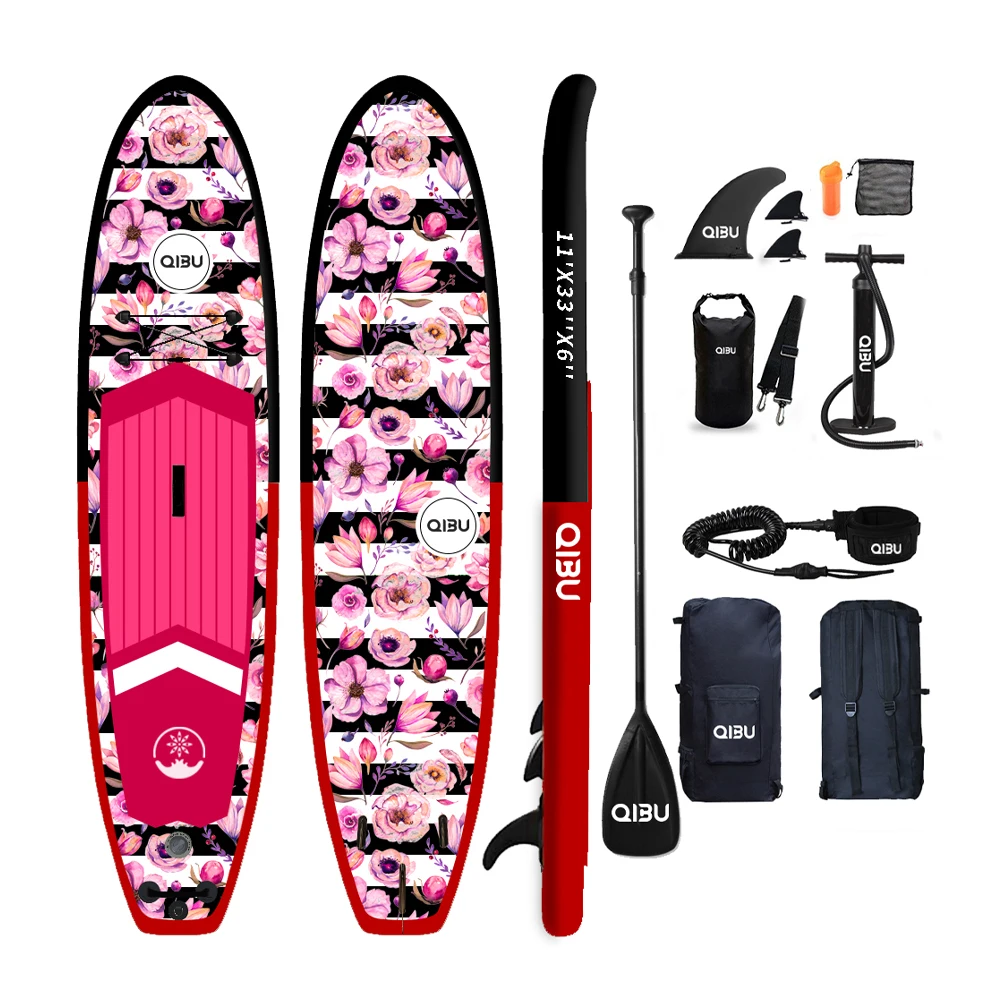 LULUSKY Custom logo Double China Manufacturer 1 Inflatable Paddle Board Own Designstand Up Paddle Board